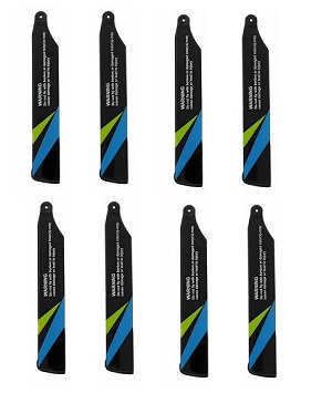 Wltoys WL XK K110 K110S RC helicopter spare parts todayrc toys listing main blades propellers (Black-Blue) 8 pcs