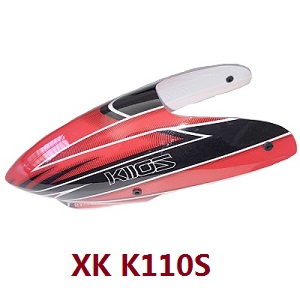 Wltoys WL XK K110 K110S RC helicopter spare parts todayrc toys listing head cover (Original Red)
