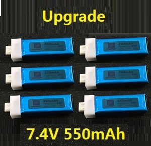 XK K120 RC helicopter spare parts todayrc toys listing battery 7.4V 550mAh 6pcs