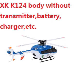 XK K124 helicopter body without transmitter,battery,charger,etc.