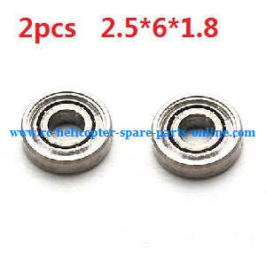 XK K124 RC helicopter spare parts todayrc toys listing bearing 2.5*6*1.8mm 2pcs