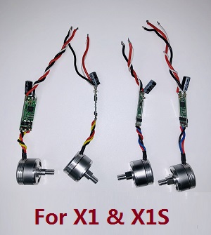 Wltoys XK X1 X1S droneRC Quadcopter spare parts todayrc toys listing brushless motors with ESC set (2*cw+2*ccw)