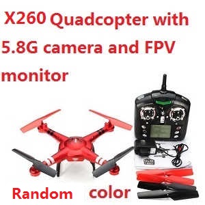XK X260 RC quadcopter with 5.8G camera and FPV monitor