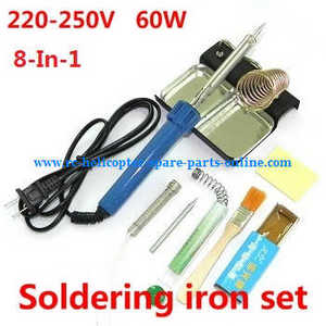 XK X350 quadcopter spare parts todayrc toys listing 8-In-1 Voltage 220-250V 59W soldering iron set