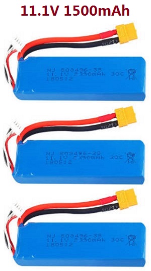 *** Today's deal *** XK X350 RC drone spare parts todayrc toys listing 11.1V 1500mAh battery 3pcs