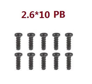 Xinlehong Toys 9125 XLH 9125 RC Car vehicle spare parts screws set 2.6*10PBHO 25-ls01 - Click Image to Close