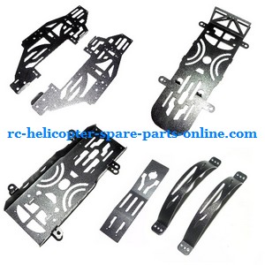 Attop toys Snow leopard YD-611 Black Fox YD-612 RC helicopter spare parts todayrc toys listing metal frame set (Black)
