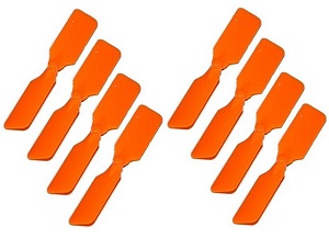 Attop toys Defender YD-911 YD-911C RC helicopter spare parts tail blade 8pcs Orange