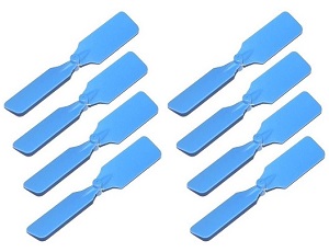 Attop toys Defender YD-911 YD-911C RC helicopter spare parts tail blade 8pcs Blue