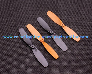Yi Zhan X4 RC Quadcopter spare parts todayrc toys listing main blades (Black-Orange)