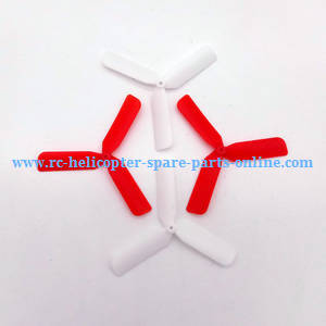 Yi Zhan X4 RC Quadcopter spare parts todayrc toys listing upgrade 3-leaf main blades (Red-White)
