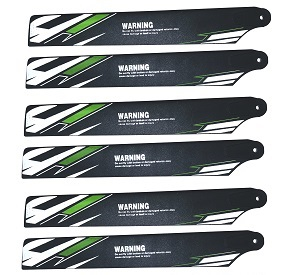 YXZNRC F120 Yu Xiang F120 RC Helicopter spare parts main blade set 6pcs