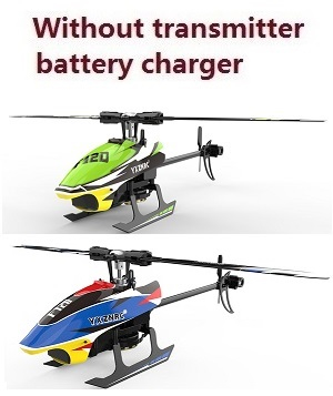 YXZNRC F120 Yu Xiang F120 RC Helicopter without transmitter battery charger.etc. Green + Blue BNF 2pcs