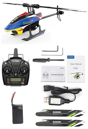 YXZNRC F120 Yu Xiang F120 RC Helicopter with 1 battery RTF Blue