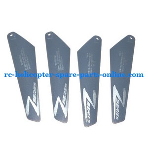 ZHENGRUN Model ZR Z008 RC helicopter spare parts todayrc toys listing main blades (2x upper + 2x lower)