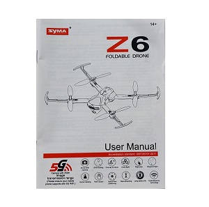 Syma X30 Z6 RC drone spare parts todayrc toys listing English manual instruction book - Click Image to Close