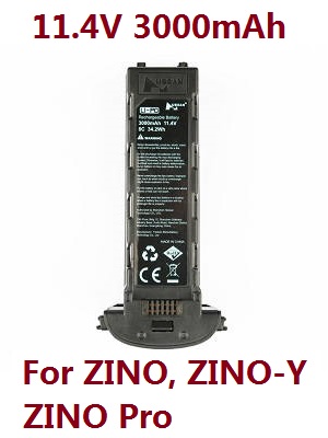 *** Today's deal *** Hubsan H117S ZINO,ZINO-Y,ZINO Pro,ZINO Pro + Plus RC Drone spare parts battery 11.4V 3000mAh Black (for ZINO, ZINO-Y, ZINO Pro)