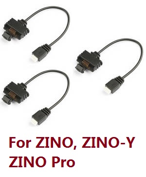 Hubsan H117S ZINO,ZINO-Y,ZINO Pro,ZINO Pro + Plus RC Drone Quadcopter spare parts todayrc toys listing battery charging wire plug 3pcs (For ZINO, ZINO-Y, ZINO Pro) - Click Image to Close