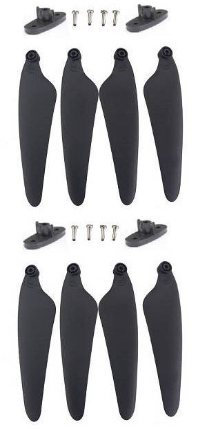 Hubsan ZINO 2+ plus RC drone spare parts todayrc toys listing main blades with fixed grip and screws 1 set (Black)