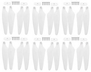 Hubsan ZINO 2+ plus RC drone spare parts todayrc toys listing main blades with fixed grip and screws 3 sets (White)