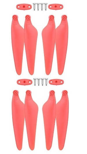 Hubsan ZINO 2+ plus RC drone spare parts todayrc toys listing main blades with fixed grip and screws 1 set (Red)