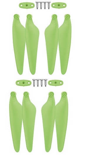 Hubsan ZINO 2+ plus RC drone spare parts todayrc toys listing main blades with fixed grip and screws 1 set (Green)