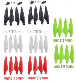Hubsan ZINO 2+ plus RC drone spare parts todayrc toys listing main blades with fixed grip and screws set (4 colors)