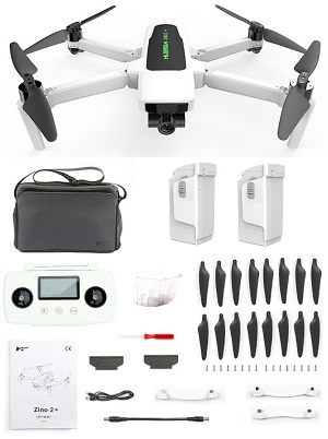Hubsan ZINO 2+ RC drone with portable bag and 2 battery RTF